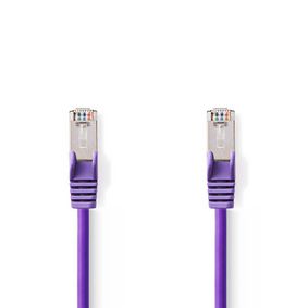 CCGP85121VT300 Cat5e netwerkkabel | sf/utp | rj45 male | rj45 male | 30.0 m | rond | pvc | violet | polybag
