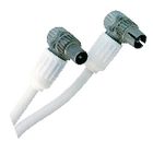 695020444 Coaxkabel coax male (iec) - coax female (iec) haaks 5.00 m wit