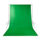 BDRP33GN Achtergronddoek voor fotostudio | 2,95 x 2,95 m | groen