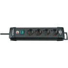 BN-1951140100 Premium-line stekkerdoos met 4 stopcontacten (1,8 m kabel, met schakelaar, made in germany) zwart ty