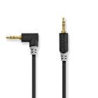 CABW22600AT05 Stereo-audiokabel | 3,5 mm male | 3,5 mm male | verguld | 0.50 m | rond | antraciet | doos