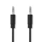 CAGB22000BK20 Stereo-audiokabel | 3,5 mm male | 3,5 mm male | vernikkeld | 2.00 m | rond | zwart | doos