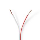CAGW1500WT1000 Speaker-kabel | 2 x 1.50 mm² | cca | 100.0 m | rond | pvc | wit | folieverpakking