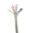 CCBG8528GY100 Netwerk kabel rol | cat6 | stranded | s/ftp | koper | 100.0 m | binnenshuis | rond | lszh | grijs | 
