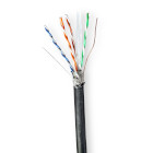 CCBG8598BK305S Netwerk kabel rol | cat6 | solid | s/ftp | koper | 305.0 m | buitenshuis | rond | pe | zwart | gift 