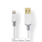 CCBW39300WT10 Lightning kabel | usb 2.0 | apple lightning 8-pins | usb-a male | 480 mbps | verguld | 1.00 m | rond