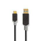 CCBW61600AT10 Usb-kabel | usb 3.2 gen 1 | usb-a male | usb-c™ male | 60 w | 5 gbps | verguld | 1.00 m | rond