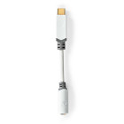 CCBW65950WT01 Usb-c™ adapter | usb 2.0 | usb-c™ male | 3,5 mm female | 0.10 m | rond | verguld | pvc |