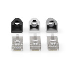 CCBW89370GY Rj45-connector | rj45 pass through | stevig/gesnoerd ftp cat6 | recht | verguld | 10 stuks | pvc | g