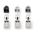 CCBW89390GY Rj45-connector | rj45 pass through | stevig/gesnoerd ftp cat7 | recht | verguld | 10 stuks | pvc | g