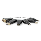 CCGB34999BK Hdmi™-adapter | displayport male / dvi-d 24+1-pins male / hdmi™ micro-connector / hdmi&#