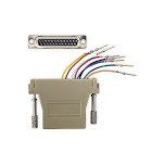 CCGB52822IV Seriële adapter | adapter | d-sub 25-pins female | rj45 female | vernikkeld | ivoor | doos