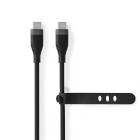CCGB60820BK15 Usb-kabel | usb 2.0 | usb-c™ male | usb-c™ male | 60 w | 480 mbps | vernikkeld | 1.50 m 