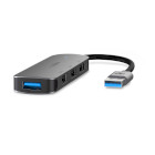 CCGB61210GY01 Usb-hub | usb-a male | 4x usb a female | 4-poorts poort(en) | usb 2.0 / usb 3.2 gen 1 | usb gevoed