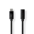 CCGB64010BK20 Usb-kabel | usb 3.2 gen 1 | usb-c™ male | usb-c™ female | 4k@60hz | 5 gbps | vernikkeld 