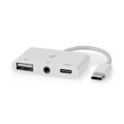 CCGB64790WT01 Usb multi-port adapter | 3-in-1 | usb 2.0 | usb-c™ male | usb-a female / usb-c™ female /