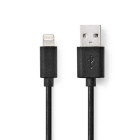 CCGL39300BK20 Lightning kabel | usb 2.0 | apple lightning 8-pins | usb-a male | 480 mbps | vernikkeld | 2.00 m | r