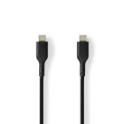 CCGL60710BK20 Usb-kabel | usb 2.0 | usb-c™ male | usb-c™ male | 240 w | 480 mbps | vernikkeld | 2.00 m