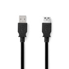 CCGL61010BK10 Usb-kabel | usb 3.2 gen 1 | usb-a male | usb-a female | 5 gbps | vernikkeld | 1.00 m | rond | pvc | 