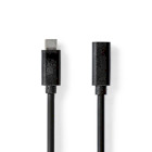 CCGL64010BK10 Usb-kabel | usb 3.2 gen 1 | usb-c™ male | usb-c™ female | 60 w | 4k@60hz | 5 gbps | vern
