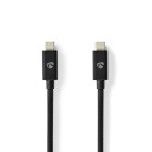 CCGL66040BK10 Usb-kabel | usb 4.0 gen 3x2 | usb-c™ male | usb-c™ male | 240 w | 8k@60hz | 40 gbps | ve
