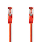 CCGL85221RD025 Cat6 netwerkkabel | rj45 male | rj45 male | s/ftp | 0.25 m | rond | lszh | rood | label