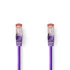 CCGL85221VT10 Cat6 netwerkkabel | rj45 male | rj45 male | s/ftp | 1.00 m | rond | lszh | violet | label