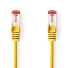 CCGL85221YE025 Cat6 netwerkkabel | rj45 male | rj45 male | s/ftp | 0.25 m | rond | lszh | geel | label