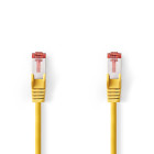 CCGL85221YE150 Cat6 netwerkkabel | rj45 male | rj45 male | s/ftp | 15.0 m | rond | lszh | geel | label