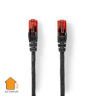 CCGL85900BK200 Cat6 netwerkkabel | rj45 male | rj45 male | u/utp | 20.0 m | buitenshuis | rond | pe | zwart | label