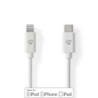 CCGP39650WT10 Lightning kabel | usb 2.0 | apple lightning 8-pins | usb-c™ male | 480 mbps | vernikkeld | 1.0