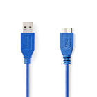 CCGP61500BU50 Usb-kabel | usb 3.2 gen 1 | usb-a male | usb micro-b male | 5 gbps | vernikkeld | 5.00 m | rond | pv