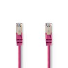 CCGP85121PK200 Cat5e netwerkkabel | sf/utp | rj45 male | rj45 male | 20.0 m | rond | pvc | roze | polybag