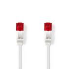 CCGP85215WT30 Cat6 netwerkkabel | rj45 male | rj45 male | u/utp | 3.00 m | snagless | plat | pvc | wit | envelop