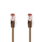 CCGP85221BN100 Cat6 netwerkkabel | rj45 male | rj45 male | s/ftp | 10.0 m | rond | lszh | bruin | polybag