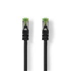 CCGP85420BK100 Cat7 netwerkkabel | s/ftp | rj45 male | rj45 male | 10.0 m | snagless | rond | lszh | zwart | envelo