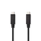 CCGT64750BK10 Usb-kabel | usb 3.2 gen 2 | usb-c™ male | usb-c™ male | 15 w | 10 gbps | vernikkeld | 1.