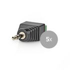 CCTVCM50BK5 Cctv-security connector | 3-voudig aansluitblok | 3,5 mm jack male | male | groen / zwart