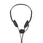 CHST100BK Pc-headset | on-ear | stereo | 2x 3.5 mm | inklapbare microfoon | zwart