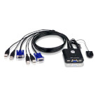 CS22U-AT 2-poorts usb vga-kabel kvm-switch met externe poortselectieschakelaar