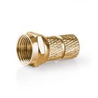 CSBW41907ME F-connector | recht | male | verguld | 75 ohm | twist-on | diameter kabelinvoer: 5.5 mm | koper | me