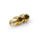 CSGB02111GD Sma-adapter | sma male omgekeerde polariteit | sma female | verguld | 50 ohm | recht | koper | goud 