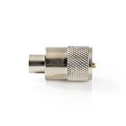 CSVC43900ME Pl259-connector | recht | male | vernikkeld | 50 ohm | soldeer | diameter kabelinvoer: 6.0 mm | meta