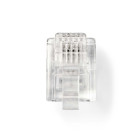 CTGB90923TP Telecom-connector | type aansluiting: rj11 | recht | connectorplating: goud verguld | pvc | transpar