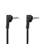 CVGL22000BK20 Audio-videokabel | 3,5 mm male | 3,5 mm male | vernikkeld | 2.00 m | rond | pvc | zwart