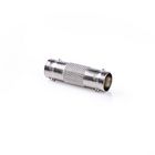 CVGP01950ME Bnc-adapter | bnc female | bnc female | vernikkeld | 50 ohm | recht | metaal | zilver | 10 stuks | e