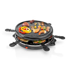 FCRA210FBK6 Gourmet / raclette | grill | 6 personen | spatel | anti-aanbak laag | rond