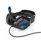 GHST250BK Gaming headset | over-ear | stereo | usb type-a / 2x 3.5 mm | inklapbare microfoon | 2.20 m | led