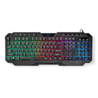 GKBD110BKUS Bedraad gaming toetsenbord | usb type-a | membrane toetsen | led | qwerty | us internationaal | usb 