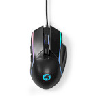 GMWD510BK Gaming muis | bedraad | 800 / 1200 / 2400 / 3200 / 4800 / 7200 dpi | instelbare dpi | aantal knoppen